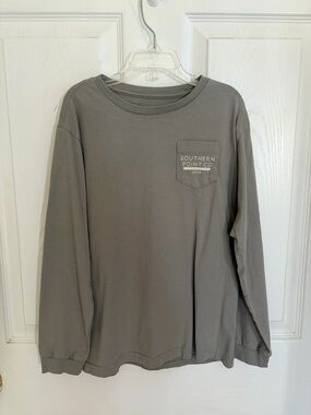 Southern Point Co. Kids' Long-Sleeve Pocket Tee - Gray